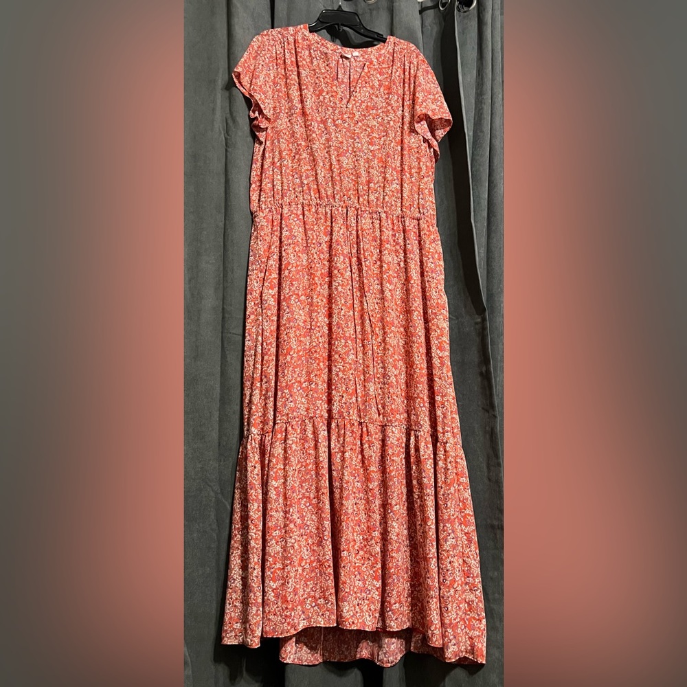 GAP XXL. Red floral Dress